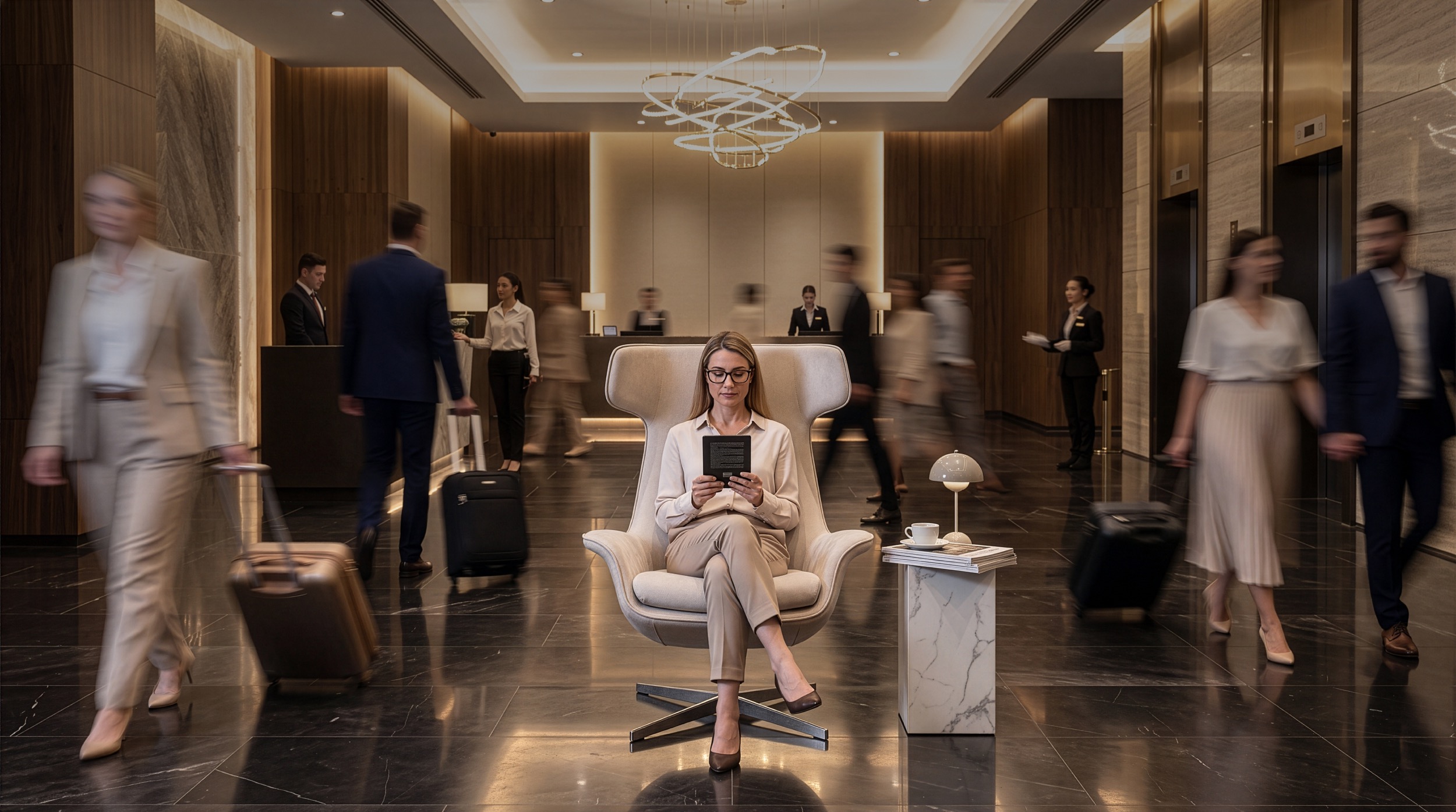 Mirasol fotel in the lobby of a hotel